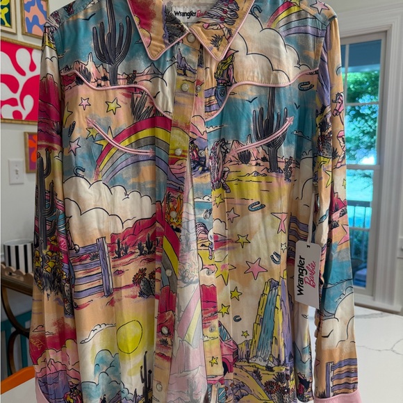 Women’s Wrangler x Barbie Western Top NWT - Picture 8 of 12